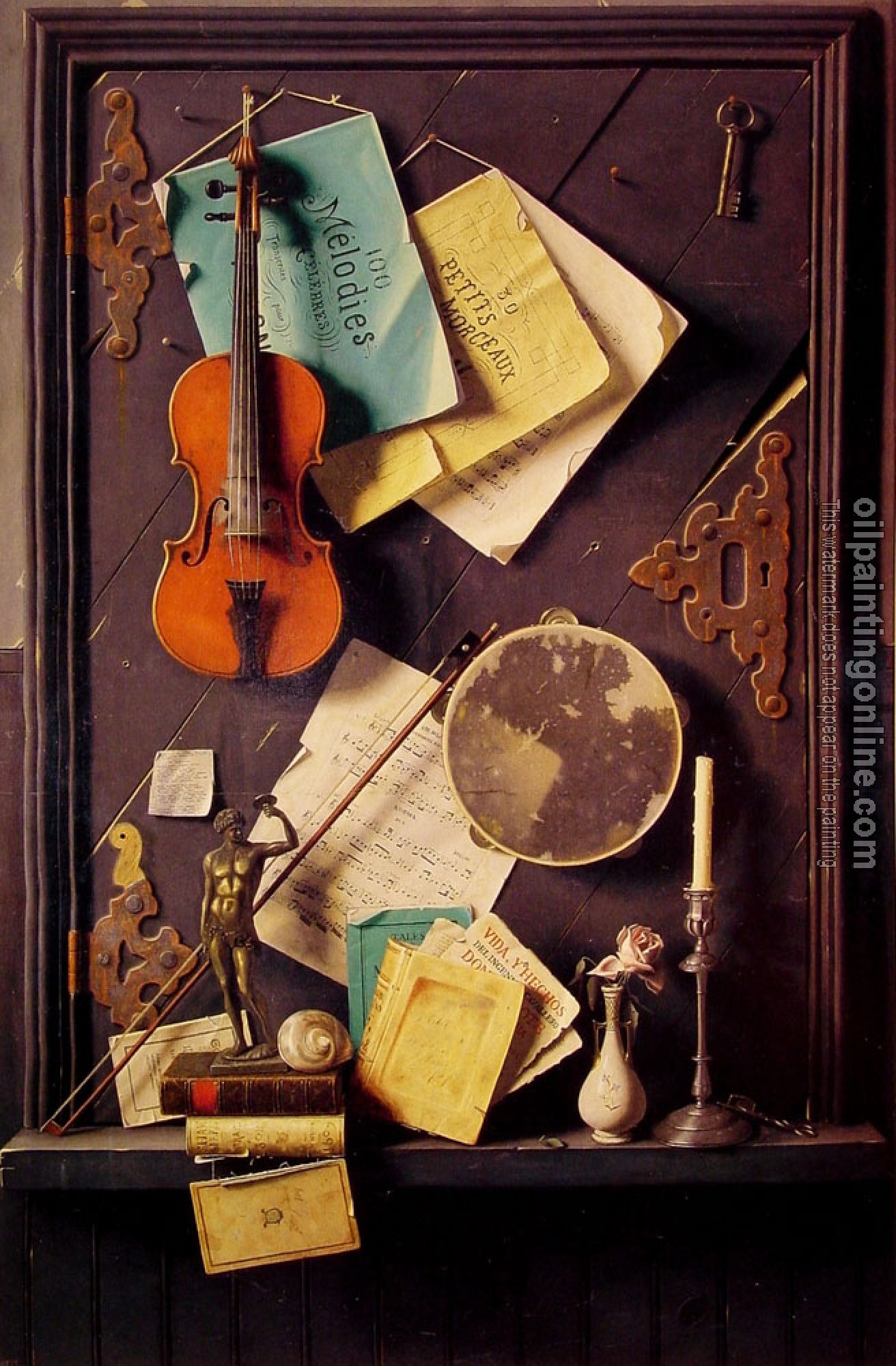 William Michael Harnett - The Old Cupboard Door